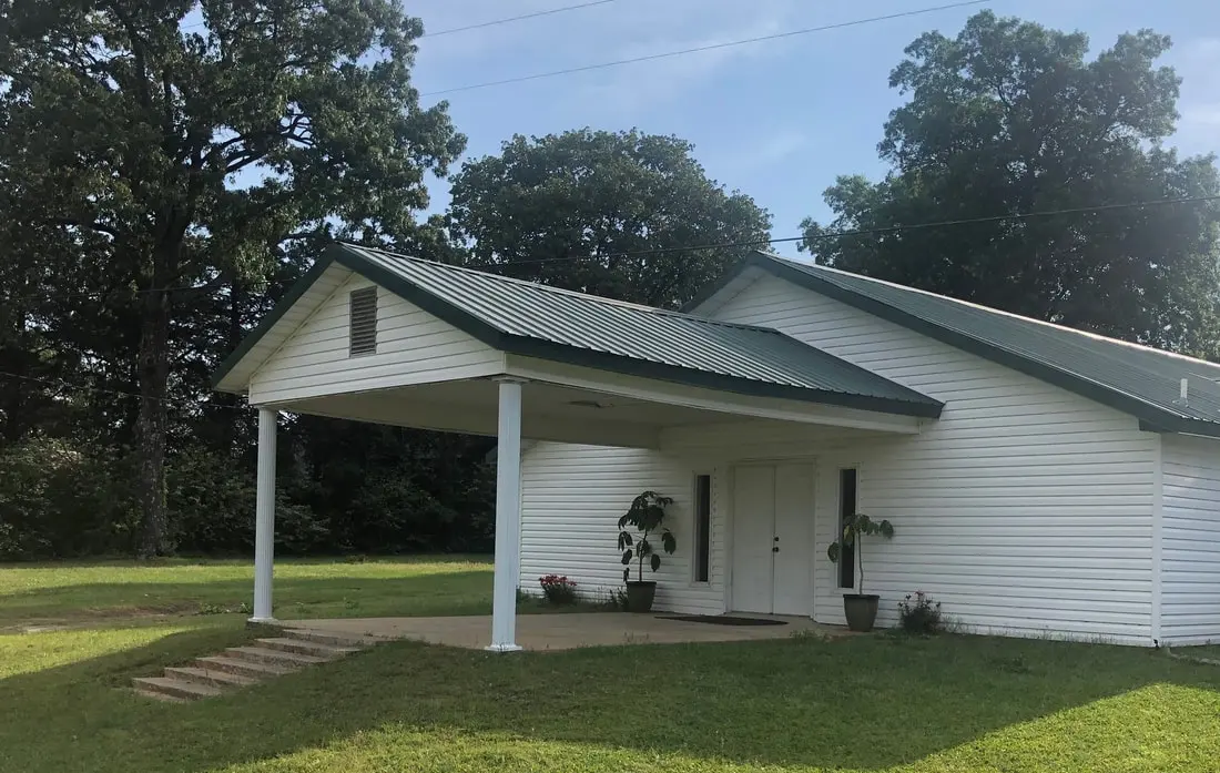 The Salem Primitive Baptist Church building in Bee Branch, Arkansas